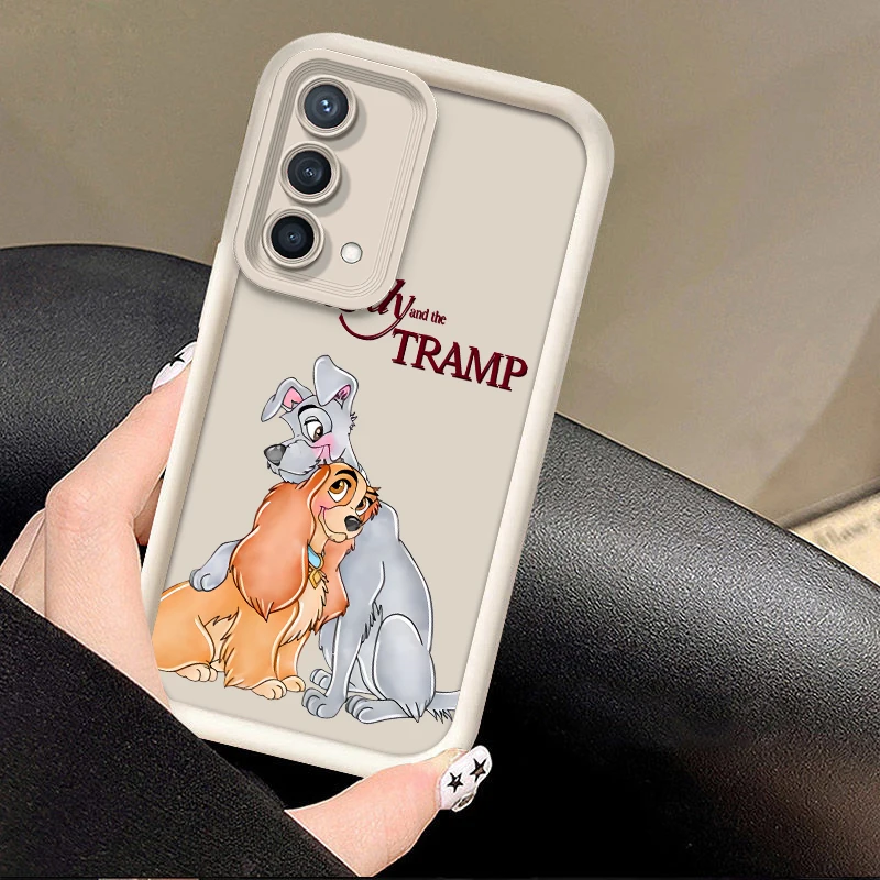 Disney Dog Lady And Tramp For Reno X5 X3 10 8T 7Z 6 5 Pro Plus Pro 4G 5G  Eye Ladder Phone Case