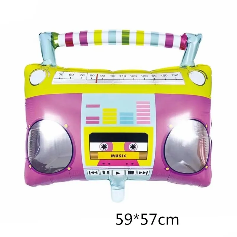 New Skates Aluminum Balloon Radio Game Hand Cartoon KTV Bar Party Decoration Supplies 1PC