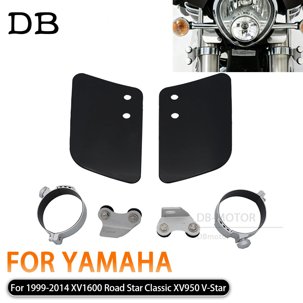 

For Honda Shadow VT750C Yamaha V-Star XVS950 Kawasaki Vulcan VN2000A Motorcycle Wind Shield Protector Front Fork Wind Deflectors