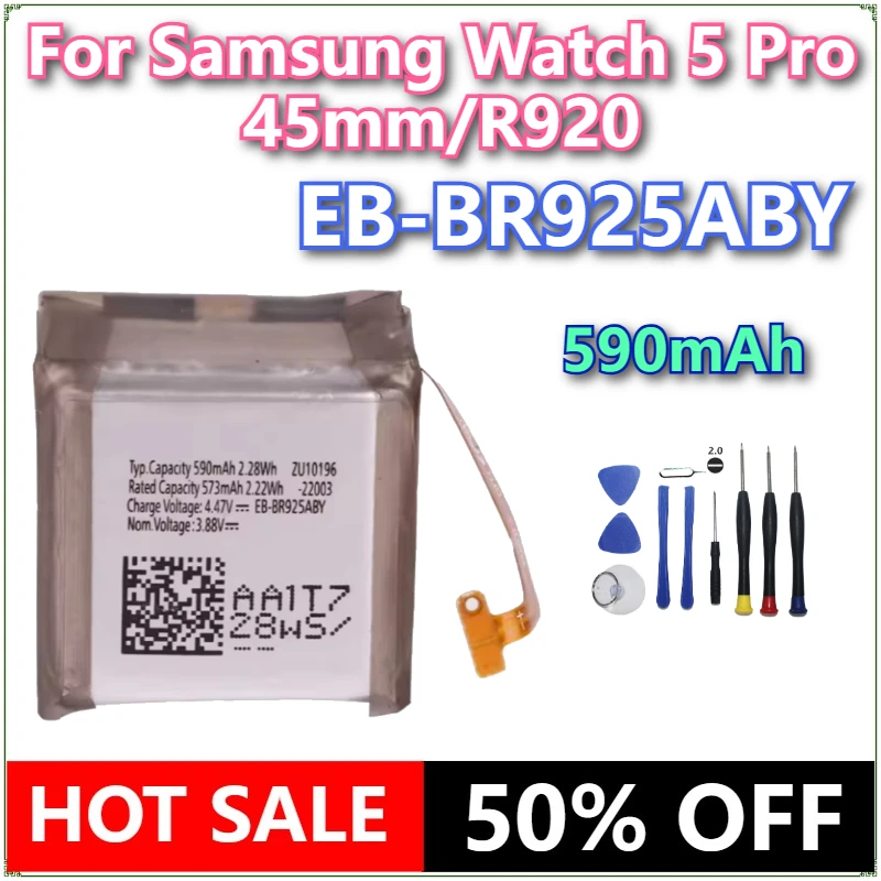 

Brand New EB-BR925ABY 590mAh Watch Battery For Samsung Watch 5 Pro 45mm/R920 + tools