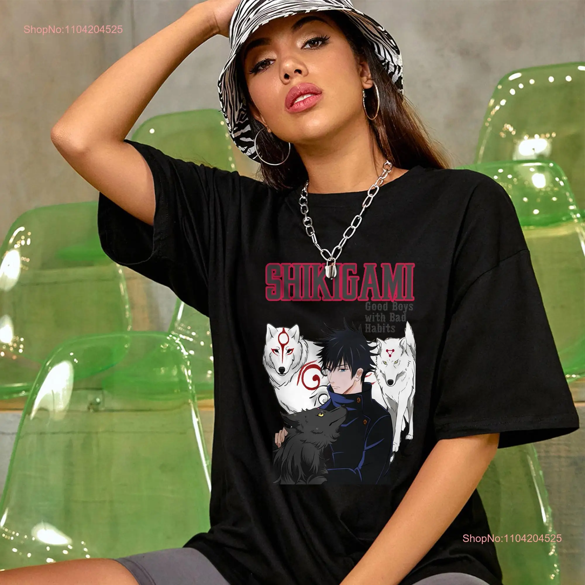 Vintage UNISEX's T shirt Retro Heavy Cotton SweaT Shikigami Good Boys With Bad Habits for All long or short sleeves