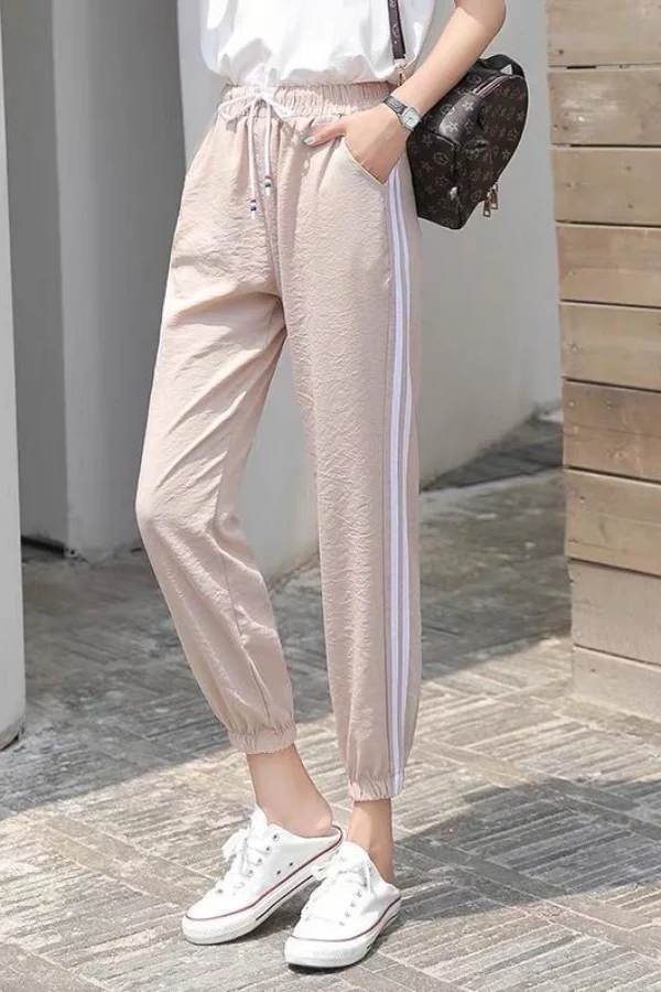 Calças femininas elegantes rendas crochê guarnição cintura alta festa noite slim fit chique calças formais moda