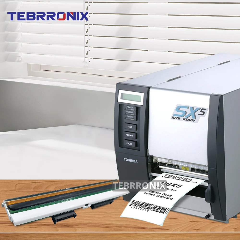 رأس الطباعة الأصلي الجديد لتوشيبا B-SX5T طابعة ملصقات الأكواد الشريطية الحرارية 300 ديسيبل متوحد الخواص رأس الطباعة 07FM01641100F #6