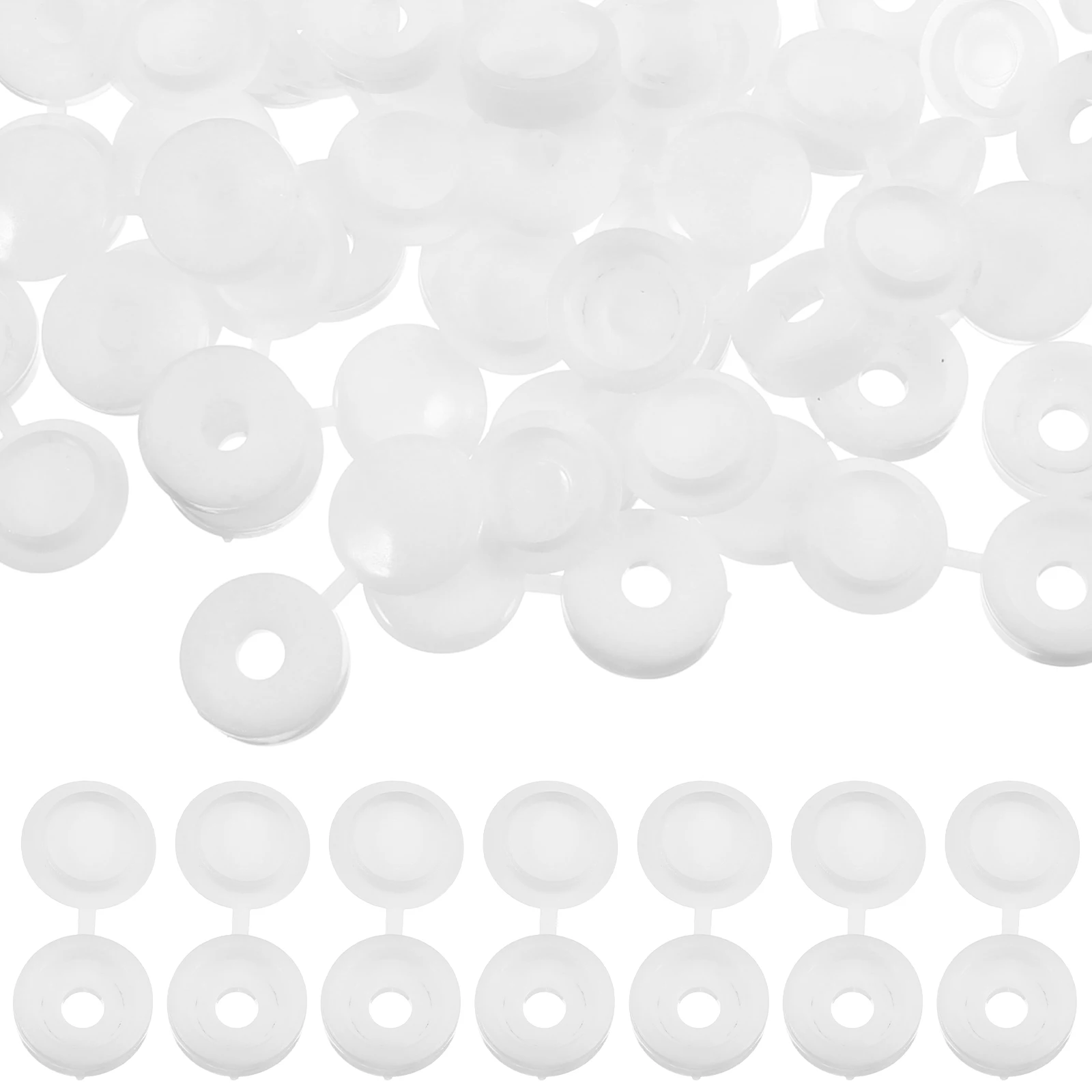 

400pcs Screw Covers Decorative Caps Plastic Hinge White Black PP Furniture Hole Plug Bolt Protective Screws Hardware