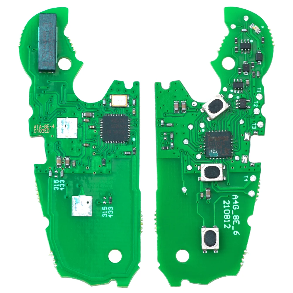 KEYECU 8E0 837 220AF 8E0837220AF Keyless Go Remote Key Fob 433MHz 8E for Audi Q7 2007 2008 2009 2010 2011 2012 2013 2014 2015