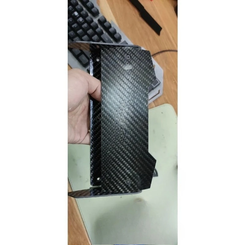 Adjustable Carbon Fiber Rear Wing for ARRMA INFRACTION 1/7 Scale RC Car, Replacement Upgrade Part with Adjustable Angle