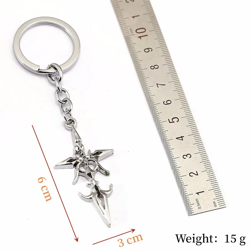 New Fate Stay Night Keychain Anime Keyring Zero Saber Metal Pendant Chaveiro Key accessories For Men Women Gifts Jewelry