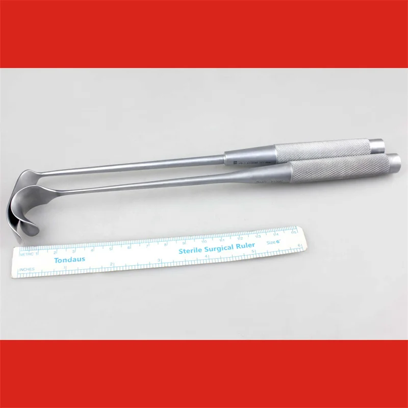 

Admiralty medical ventricular retractor concave round head flat head heart valve tissue retractor retractor cardiothoracic surgi