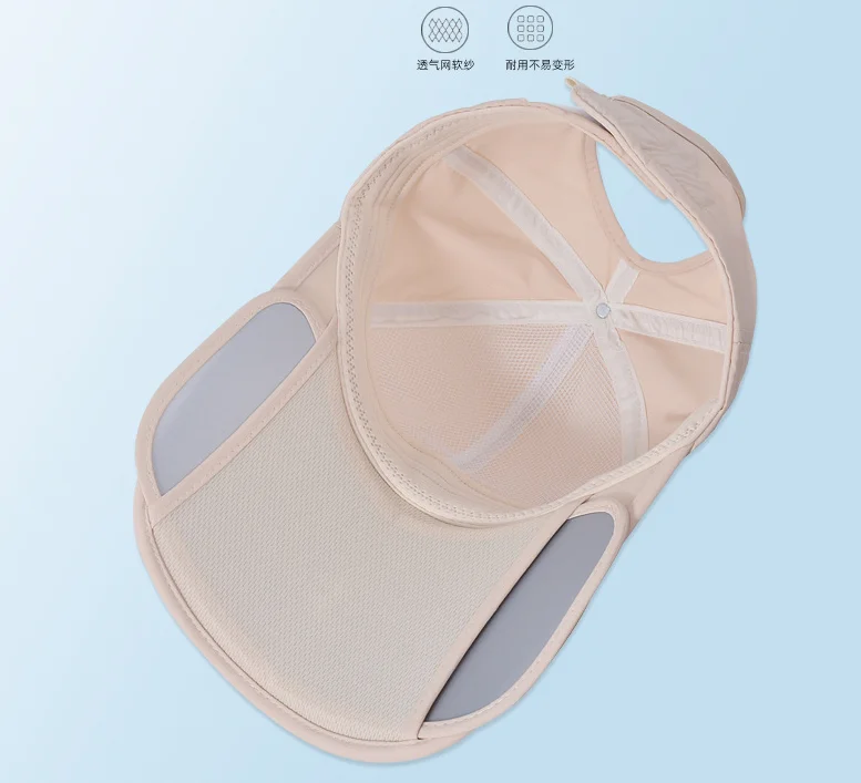 1 Stück/2 Stück Damen-Baseballkappe mit Pferdeschwanz, schnell trocknender, atmungsaktiver Entenhut mit breiter Krempe, Sonnenschutzhut für Frühling/Sommer im Freien – Detail 5