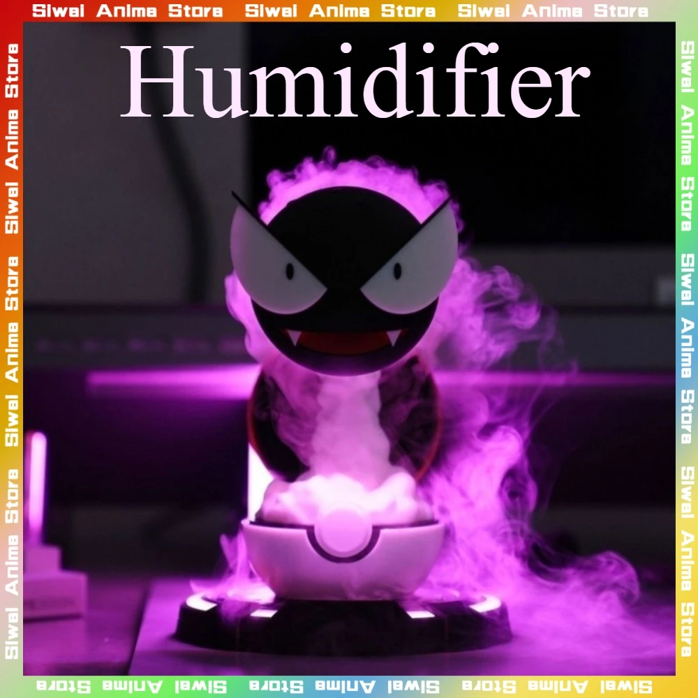 

Pokemon Gastly аниме увлажнитель воздуха с ламповым светом фигурка статуя из ПВХ модель коллекционные украшения для стола игрушки подарки на день рождения