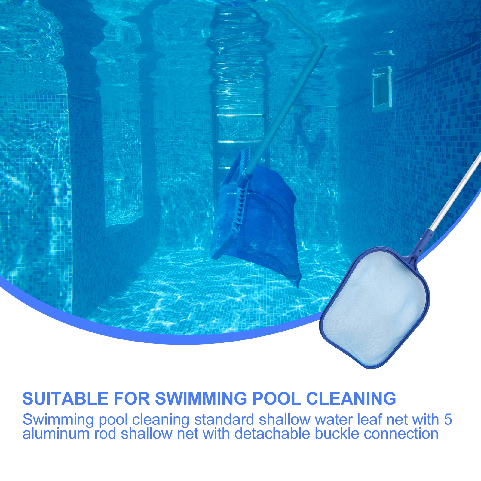 

1 Set Of Premium Pool Cleaning Net For Leaf Debris Removal Fine Mesh Skimmer Tool Lightweight Durable Pond Cleaning Supplies