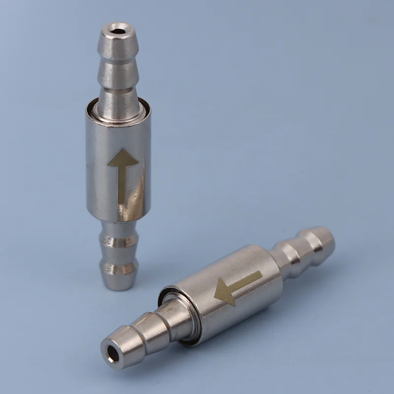 For 4mm Pipe Aquarium Stainless Steel Check Valve Dioxide Cylinder To CO2 System Diffuser For CO2 Equipment Non Return Water