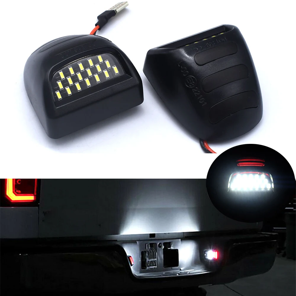 

2Pcs 12V 6000K For Chevrolet Silverado Avalanche Traverse Tahoe Suburban LED Car Number License Plate Lights Lamp Auto Luces New