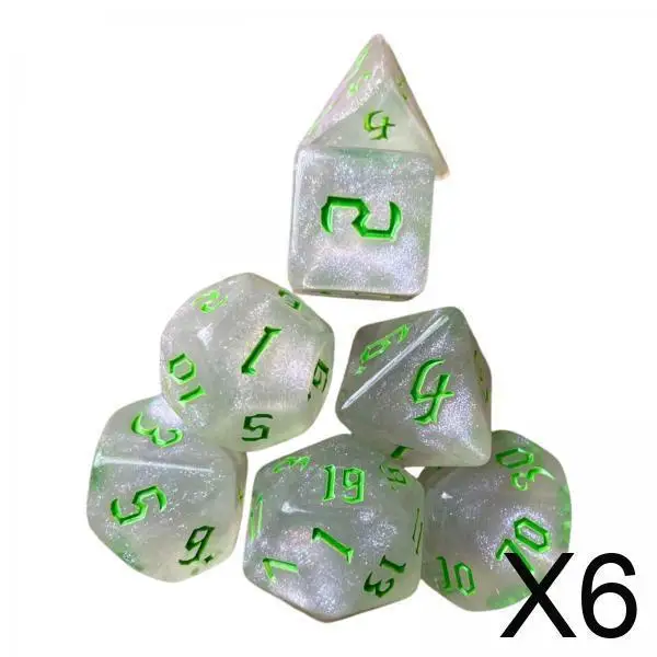 ゲームダイスセット パズルクラフト アクリル多面体ダイス 子供用 教育ロジックゲームや遊びパーティー用