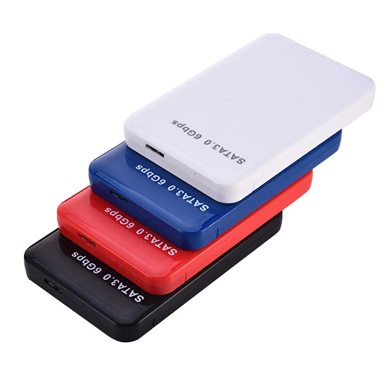 2.5 Inch 4 Colors Hard Disk Case Hard Drive Case USB3.0 SATA3.0 External HDD Enclosure Supports 3TB Transmission