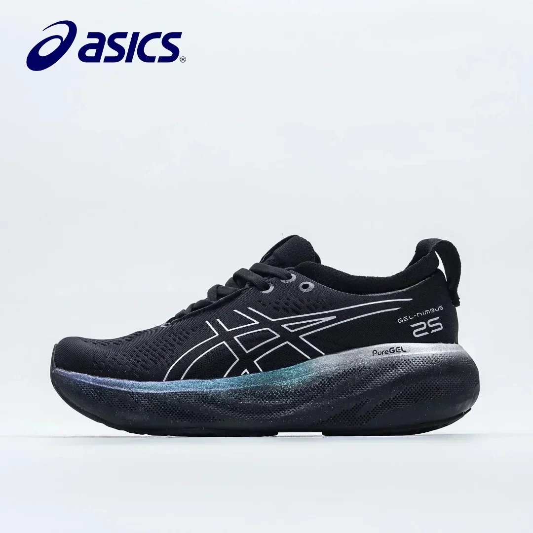 

Мужские кроссовки Asics Nimbus 25, противоскользящие дышащие легкие кроссовки унисекс с низким верхом