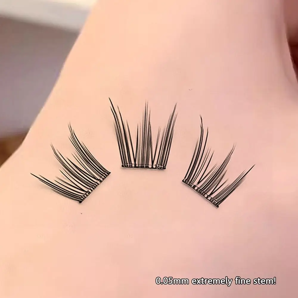 Novos cílios autoadesivos reutilizáveis naturais 10 linhas cluster cílios sem cola cílios individuais