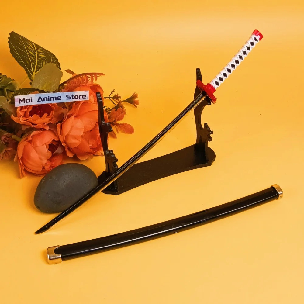 10 polegada katana anime mini estatueta de metal mini samurai sabre aço ninja faca espada tamanho real japonês katana brinquedo afiado presente