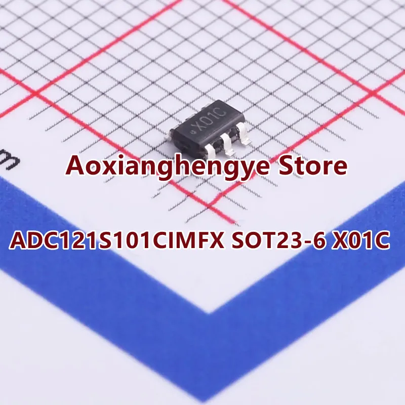1PCS ADC121S101CIMFX SOT23-6（Marking：X01C）Single-Channel, 0.5 to 1-Msps, 12-Bit Analog-to-Digital Converter