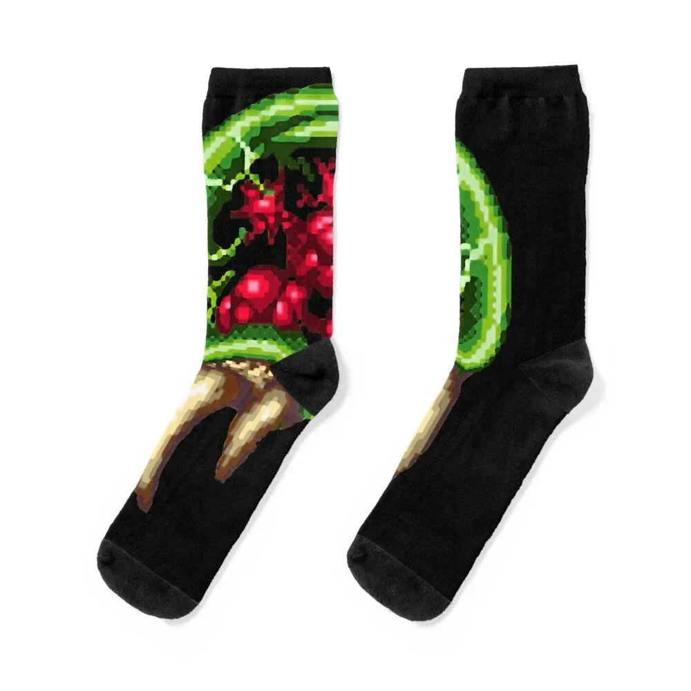 Super Metroid - Giant Metroid Socks christmas gift funny gifts essential Male Socks Women\'s