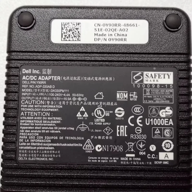 

Оригинальный адаптер Dell 19v5 330w 450w 7,4*5,0 A51M x17 Alien для ноутбука