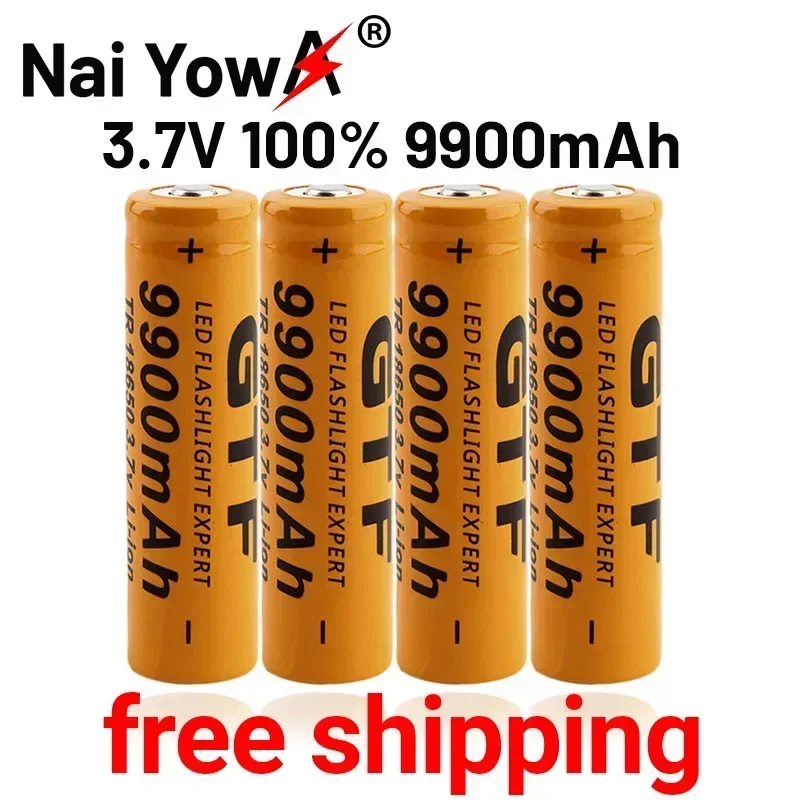 

2023 NEW HOT High Battery Capacity Original 3.7V 9900mAh 18650 Rechargeable Battery Rechargable Battery For Household