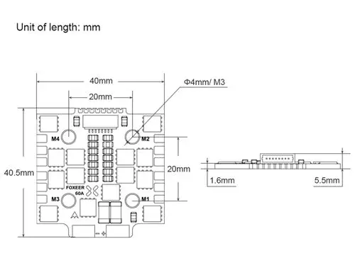 Foxeer Reaper Mini 96K 4in1 BL32 60A 3-8S ESC Brushless Multi Version For FPV Racing Drone Kit Parts MR1652