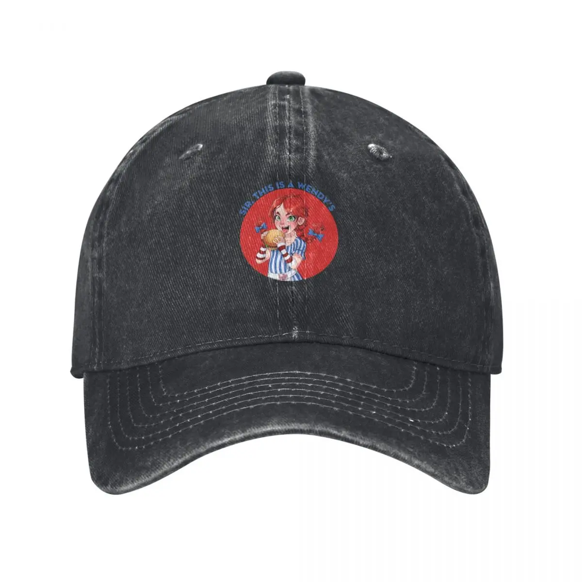 Sir, this is a Wendy’s Twitter Meme Character Baseball Cap derby hat Gentleman Hat Ladies Men's