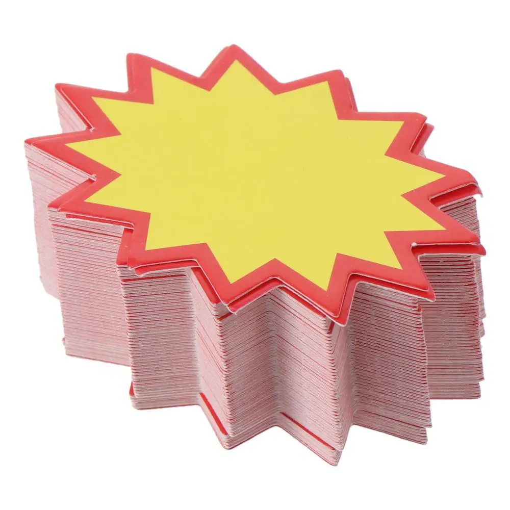 Creative Paper Explosive Stickers 2*2.75 Inch Yellow Advertising Paper Promotional Paper Office