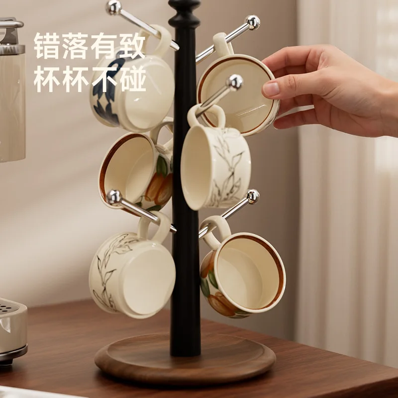 Kitchen Light Luxury Inverted Drainage Rack, Mug Storage Rack, Wine Cabinet, Glass Cup Shelf, Bar Counter Tea Cup Rack