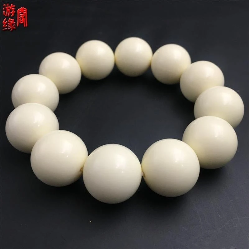 Vintage 2.0 's with Ancient Buddhist and Bodhi Beads, Ivory Fruit Bracelet 2.0 for Men - view 2