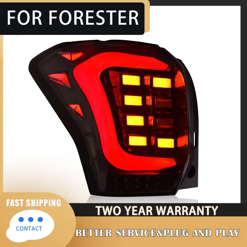 Car Lights for Subaru Forester LED Tail Light 2013-2018 Forester Rear Stop Lamp Brake Signal DRL Reverse Automotive Accessories