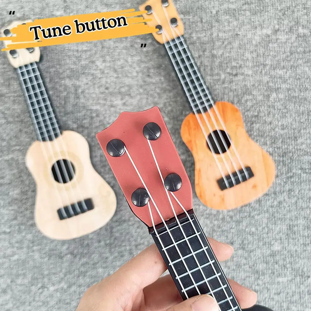 Mini Guitar Musical Instrument Simulation Ukri Mini Four Strings Can Be Played For Early Learn S4J8