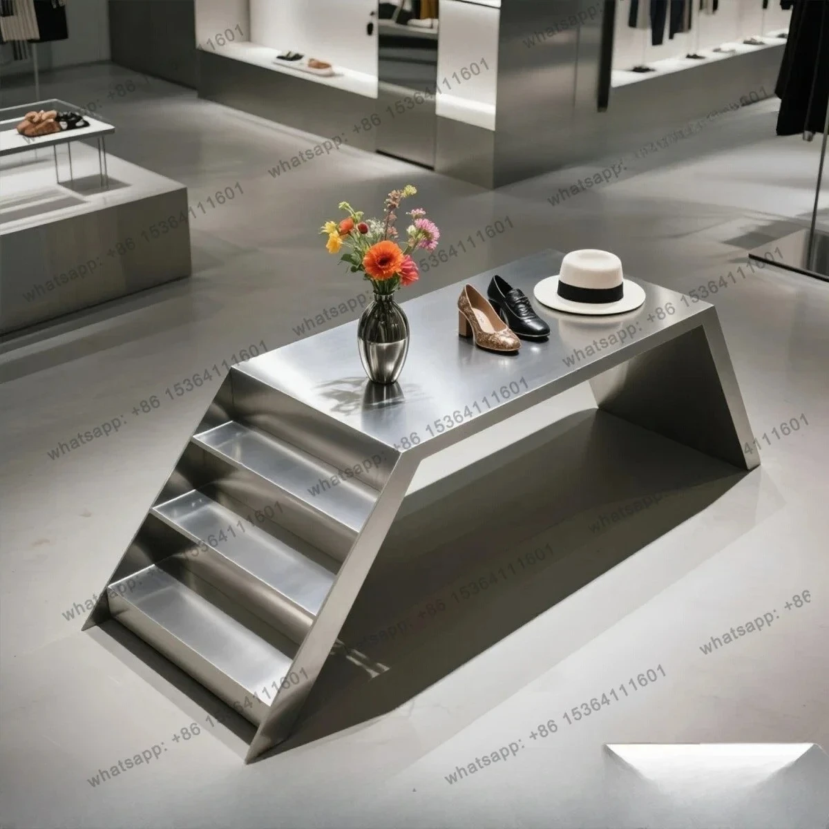 

Clothing Store Nakajima Platform Stepped Display Table Shopping Mall Shoe Bag Display Cabinet Storage Women's Clothing Childre