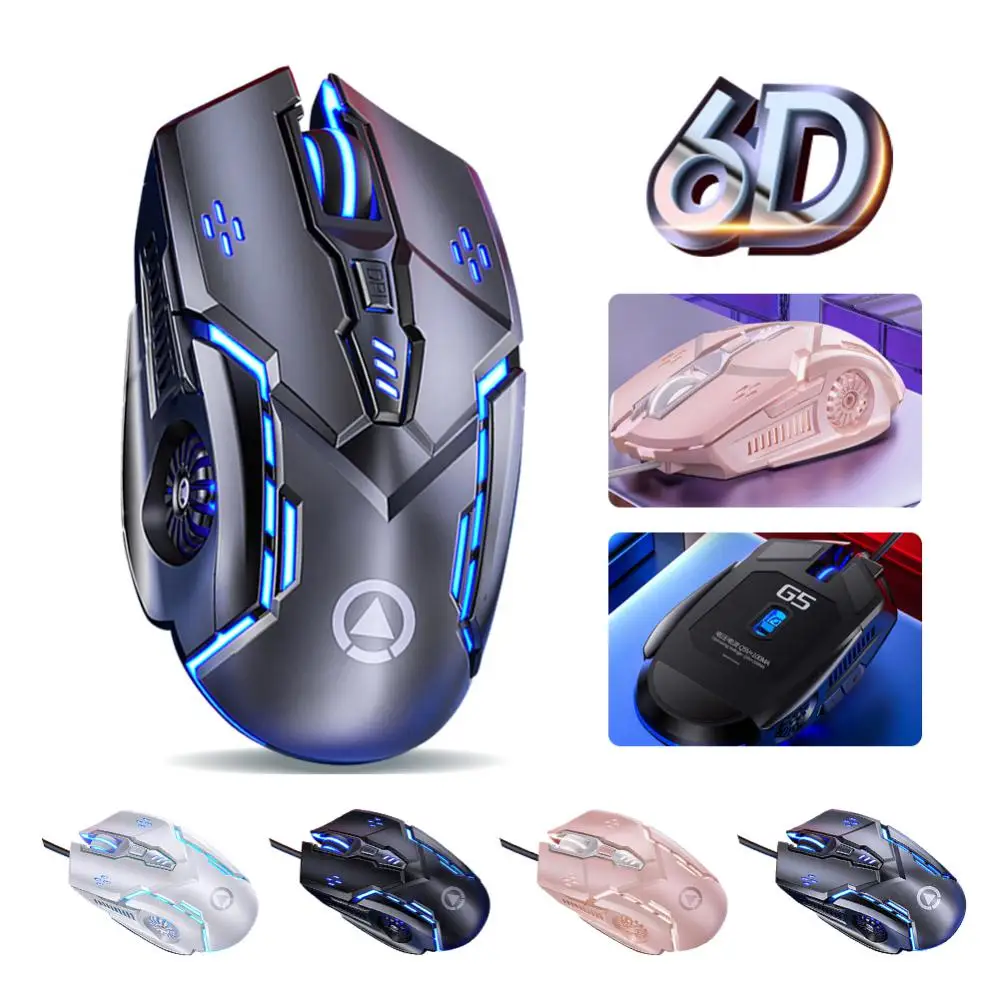 Todos os tipos de mouse com fio, Preto e branco, Random Gaming Mouse, Ratos X5 G21, 4800DPI, 2400DPI, 1600DPI
