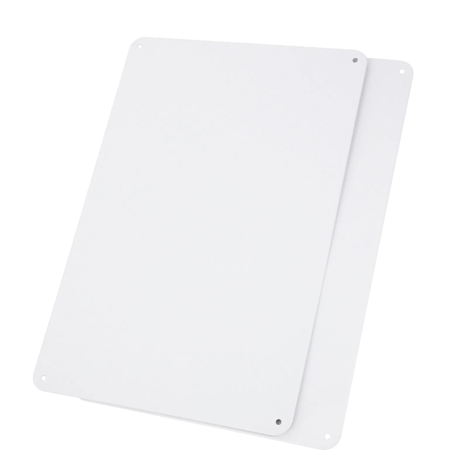 

2Pcs Blank Tinplate Sublimation Sign Blanks Metal DIY Craft Sheets for Shop Yard Outdoor Warning Signs Pre-Drilled Holes
