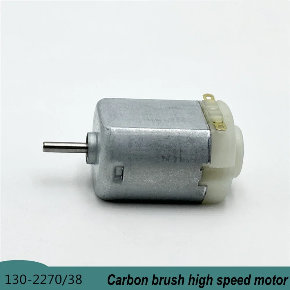 Micro 130-2270 DC Motor DC 1.5V-3.7V 21200RPM High Speed Carbon Brush Electric Motor for Model Ship Four-wheel Drive Car