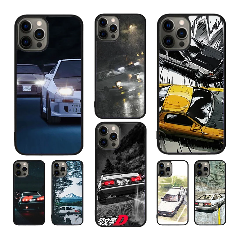 Initial D Drift Mobile Phone Cases Cover For iPhone 16 15 14 12 13 mini 11 Pro MAX apple 6 7 8 Plus SE2020 Coque