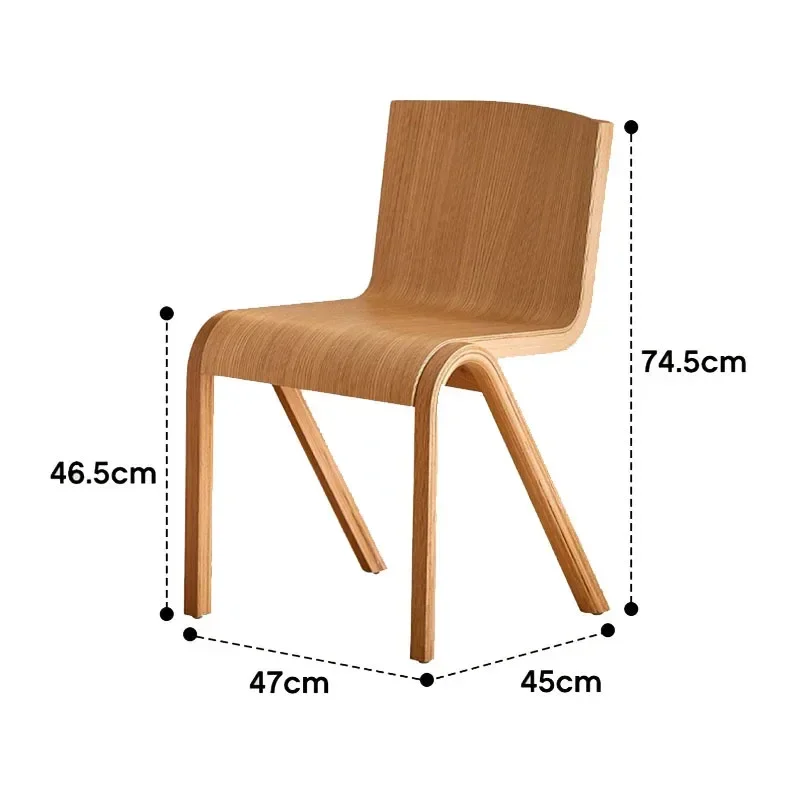 Light Luxury Minimalist Dining Chair Cream Style Home Modern Retro Chair
