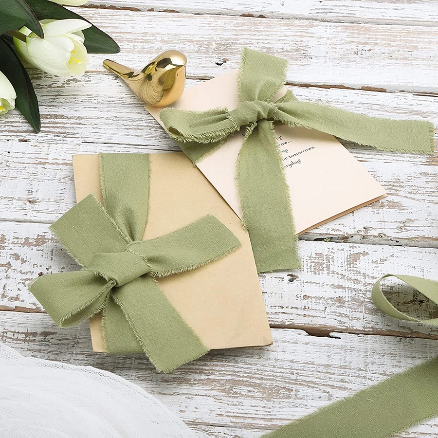 1 Rolle 4 cm x 500 cm handgefertigtes Stoffband-Set für DIY-Geschenkbox-Verpackung, Hochzeitsstrauß, Taschendekoration, Chiffonband – Detail 6