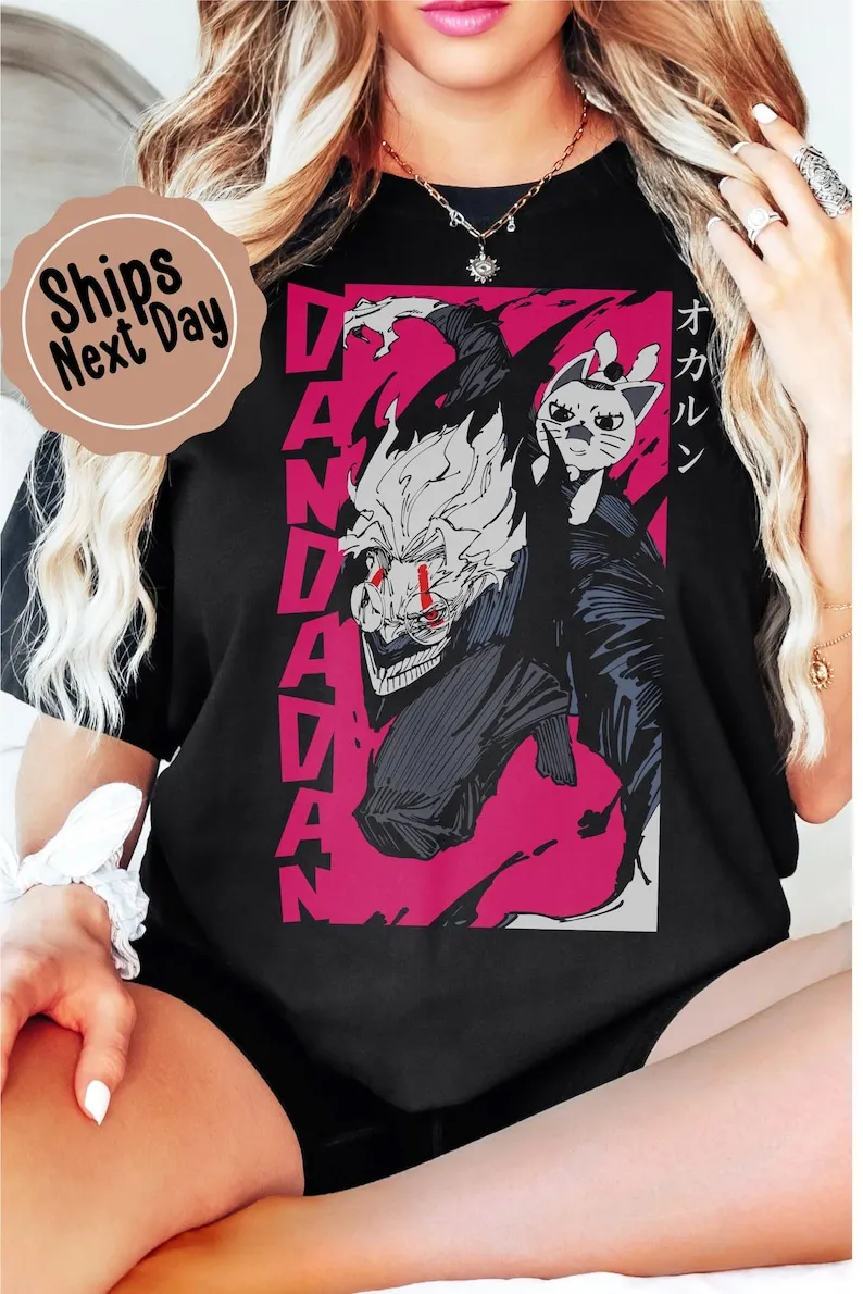 DanDaDan Shirt - Turbo Ganny - Momo Ayase Anime Hoodie | Japanese Streetwear | Dandadan Anime Clothes & Merch for Otaku