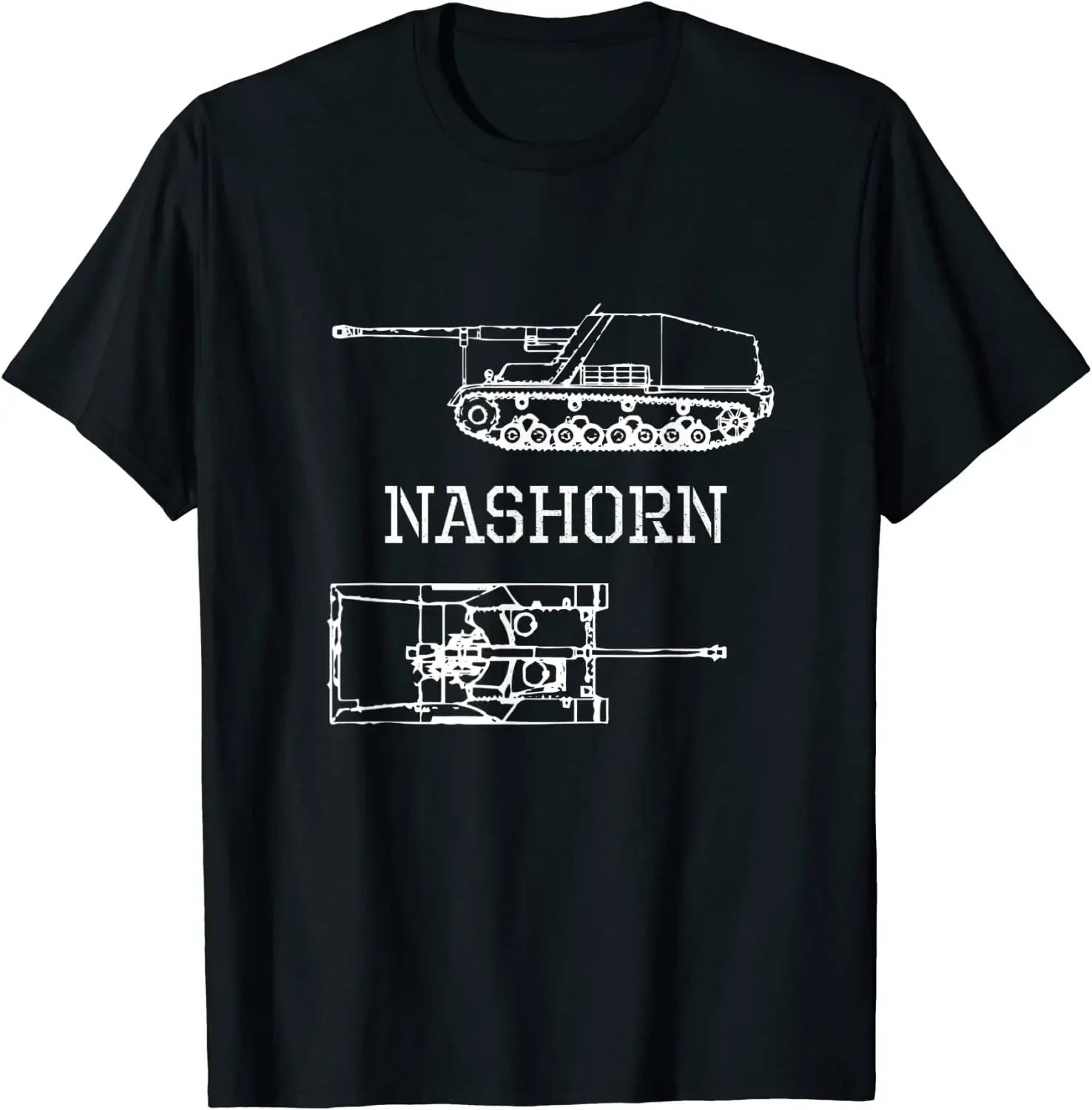 

Tank Destroyer Nashorn SdKfz164 German WW 2 8.8cm Men T-Shirt Short Sleeve Casual Cotton O-Neck Summer Shirt