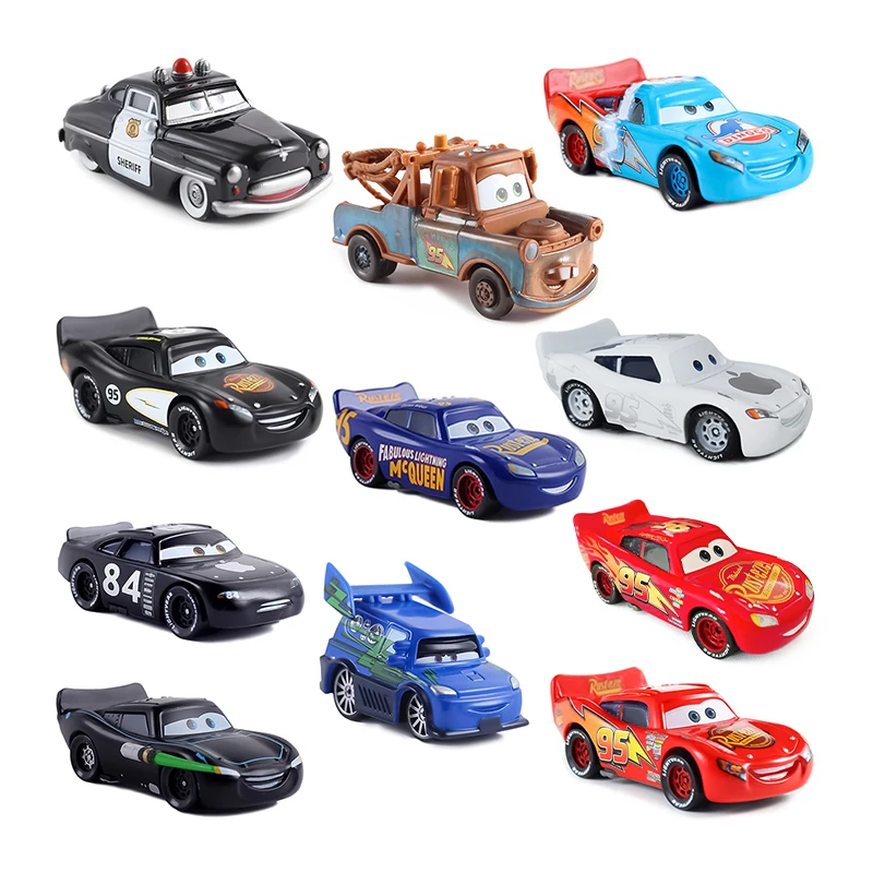 Disney Pixar 2 Headset Roadhog Toy Cars McQueen Jackson Storm 1:55 Cast Metal Alloy Model Children's Birthday Christmas Gift Toy