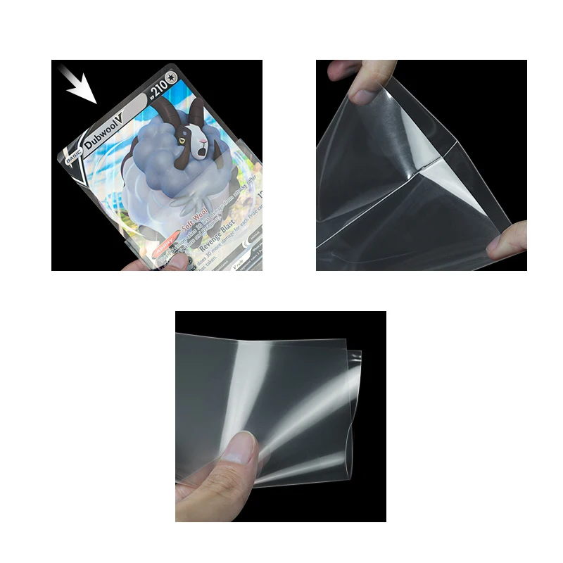 50PCS Jumbo Cards Sleeves For 15*21cm Big Size Vmax Vstar Oversized Charizard Rainbow Card Protector Holder Folder Transparent