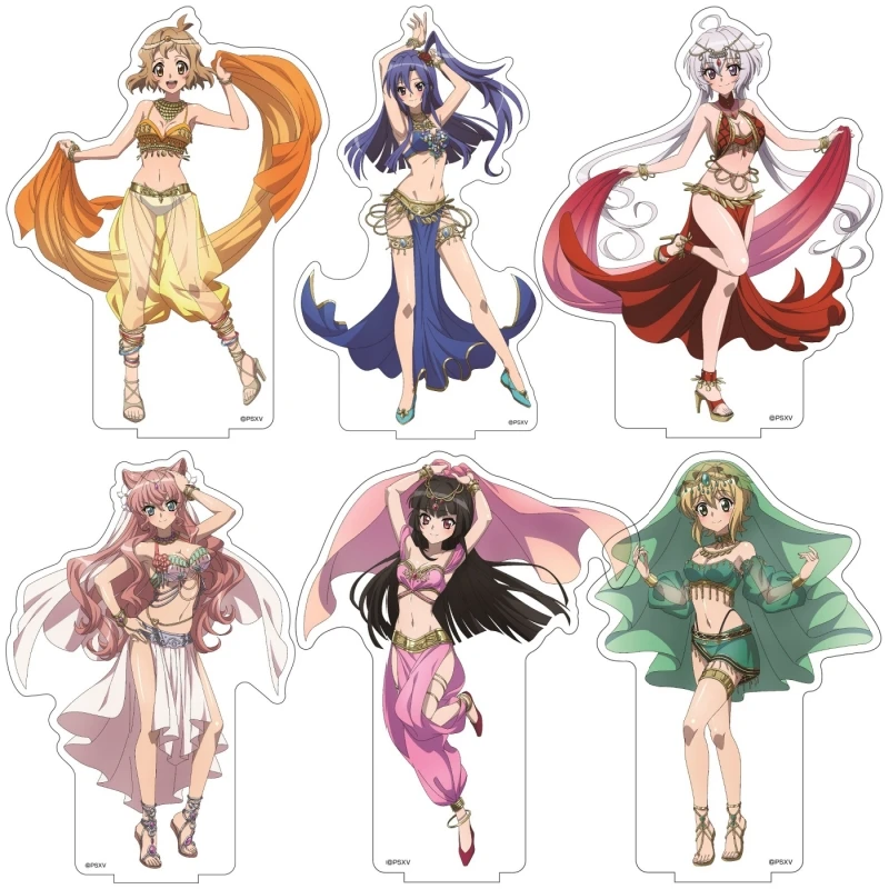 

Anime Symphogear Acrylic Stand National costumes figure Stand Model Plate Cosplay Prop Decor Cartoons present Accessories Gifts