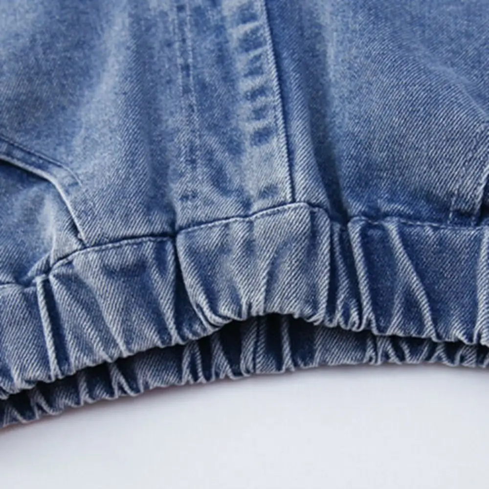 

Embroidered Stars Teens Girl Jeans High Waist Wide Leg Children Y2K Jeans Cowboy Pants Loose Girls Denim Trousers Streetwear