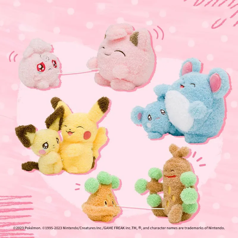 

Goods in Stock Genuine Pokemon Jigglypuff Marill Sudowoodo Pikachu Cartoon Anime Figure Toys Super Cute Holiday Gifts