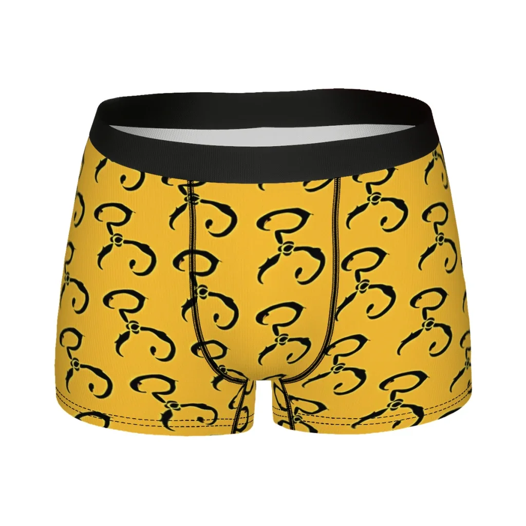 The Yellow Sign Ink Black Cthulhu Underpants Breathbale Panties Male Underwear Ventilate Shorts Boxer Briefs