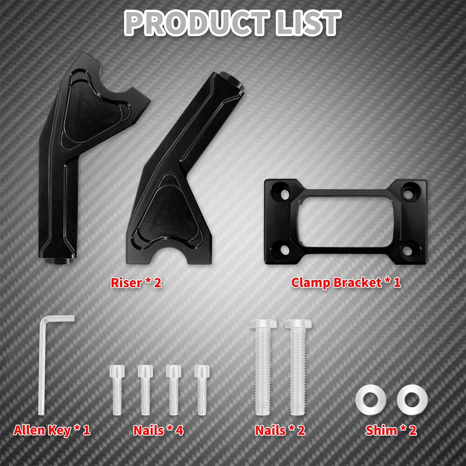 Motorcycle 6'' Handlebar Risers Digital Dispaly Handle Bar Clamp Riser For Harley Softail Street Bob FXBB FLSB FXLRST FXST 18-Up