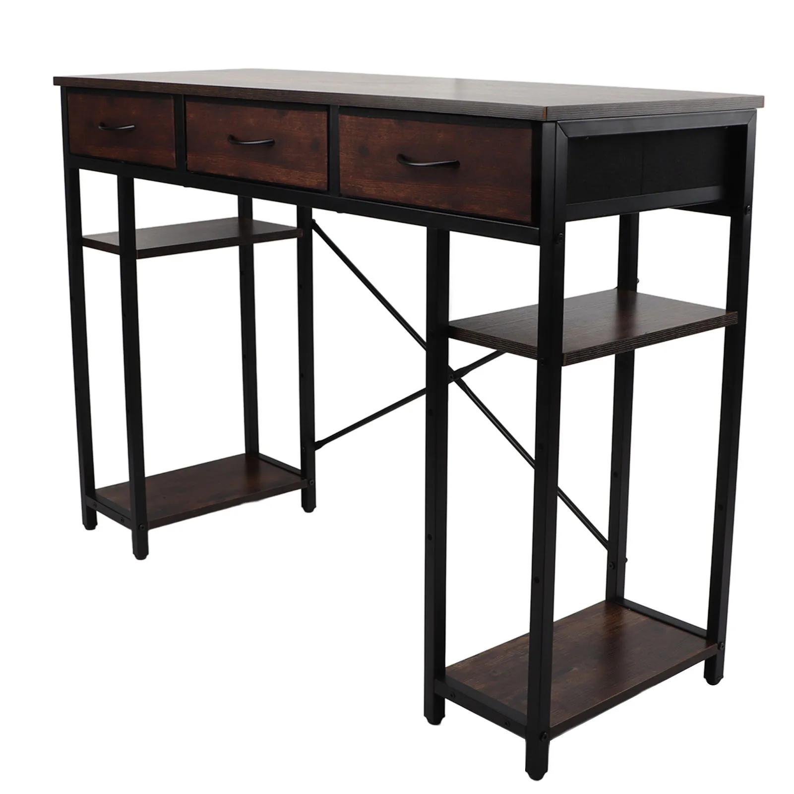 

Retro Computer Desk Convenient Drawer Versatile Office Computer Desk Gaming Study Writing Table PC Desk for Home Bedroom